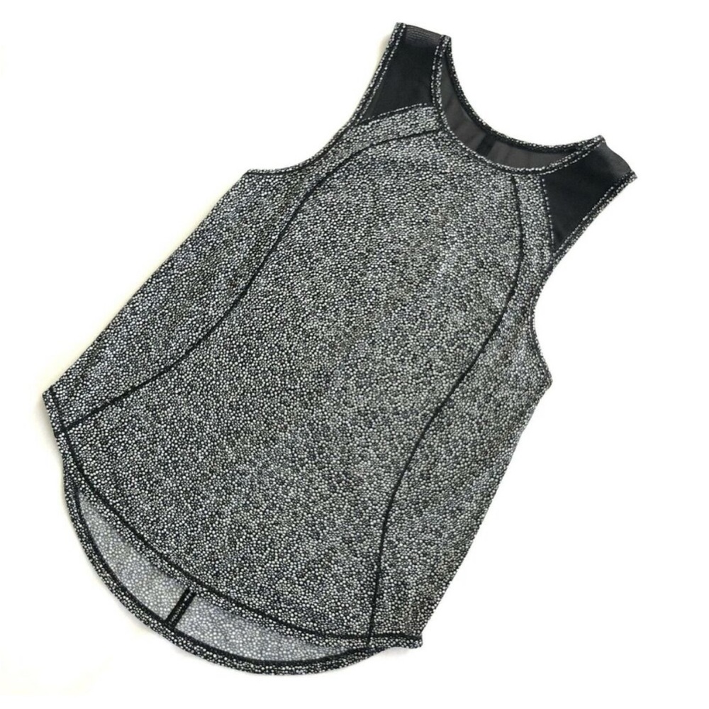 Lululemon Women's Sculpt Tank in Black/White Freckle Flower Print